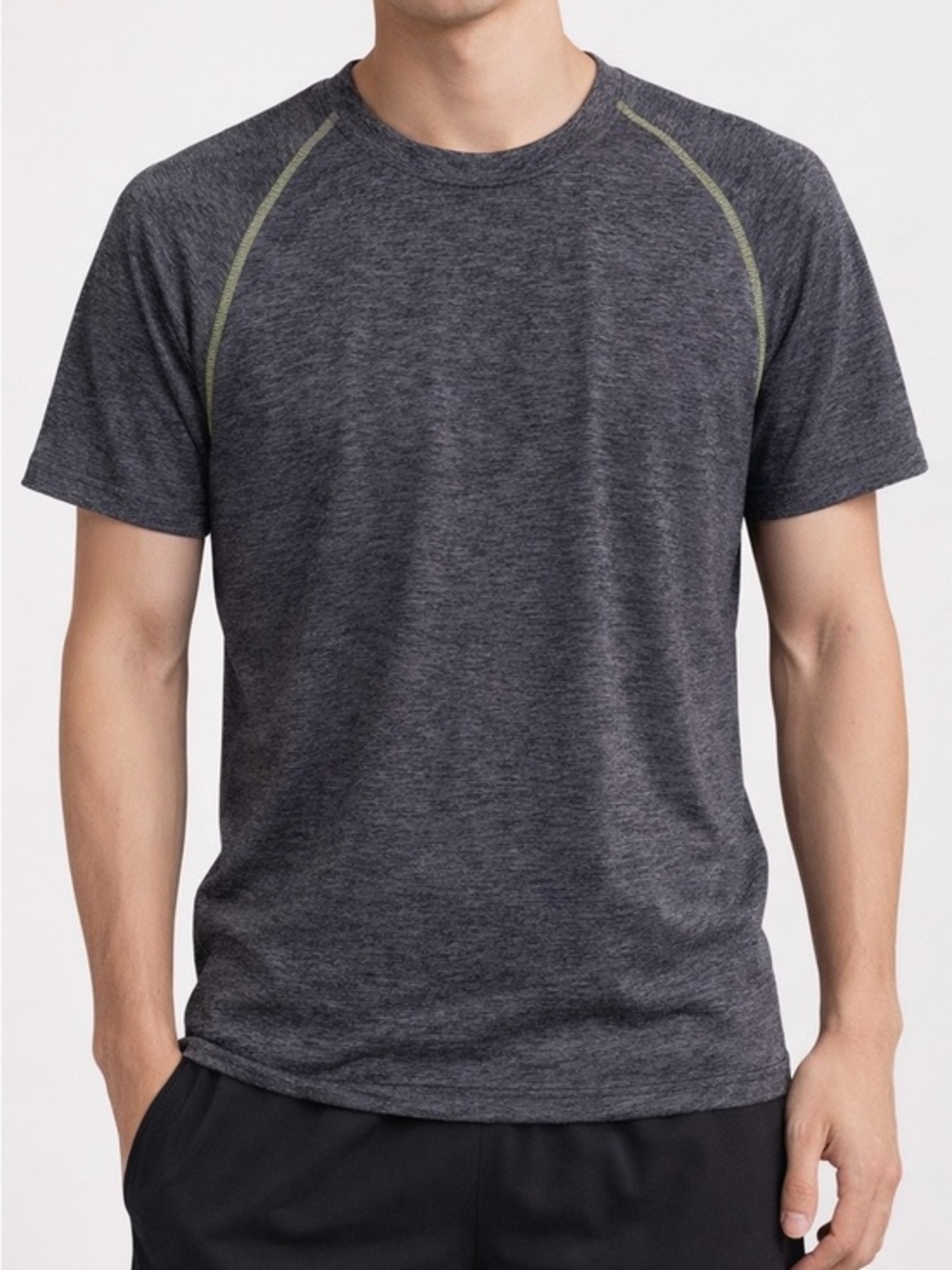 Lululemon Metal Vent Tech Short-Sleeve Shirt Heathered Grey / Black S